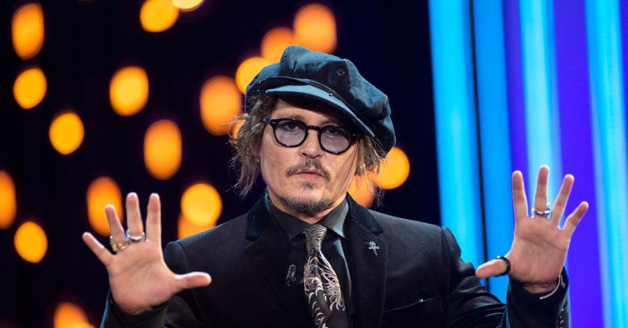 Der Schauspieler Johnny Depp beim Internationalen Filmfestival von San Sebastián.im Kursaal-Palast.