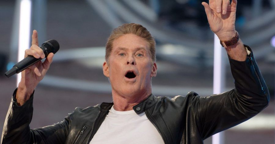 David Hasselhoff in Aktion.