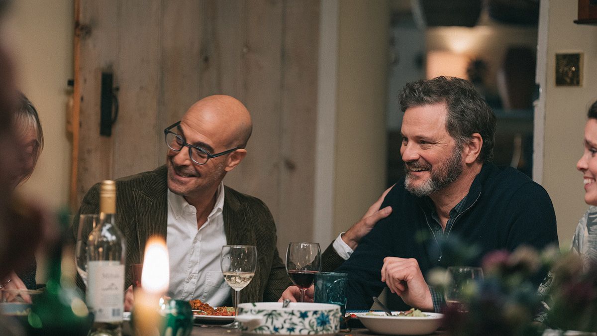 Colin Firth und Stanley Tucci als Paar in dem Demenz-Drama "Supernova"
