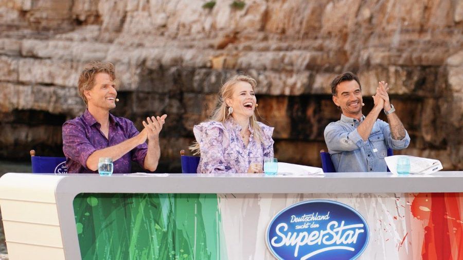 Toby Gad, Ilse DeLange und Florian Silbereisen sitzen in der "DSDS"-Jury. (hub/spot)