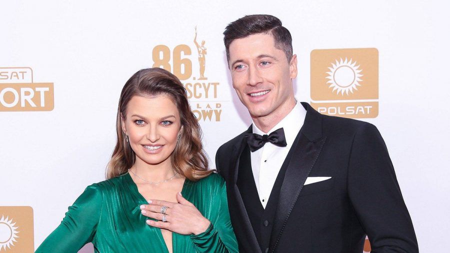 Robert Lewandowski und seine Frau Anna Lewandowska.  (smi/spot)