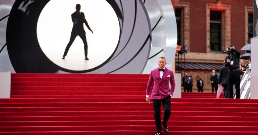 Daniel Craig vor der Weltpremiere des neuen James Bond "No Time to die" in der Royal Albert Hall.