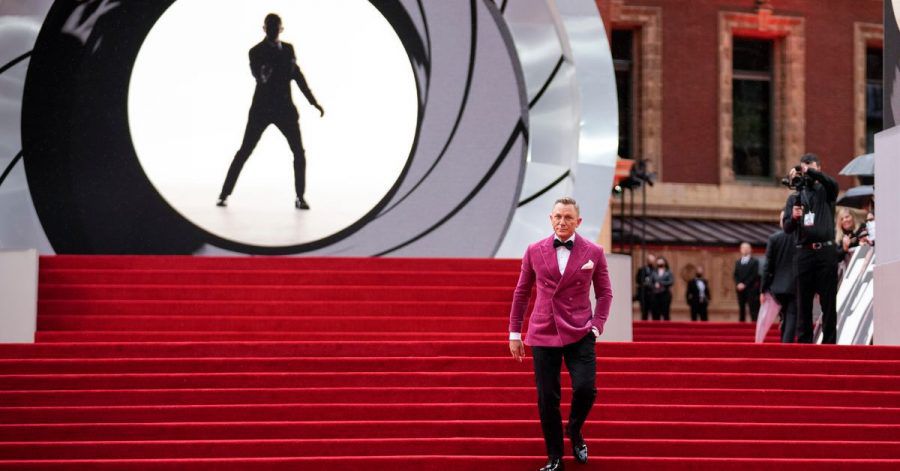 Daniel Craig vor der Weltpremiere des neuen James Bond "No Time to die" in der Royal Albert Hall.