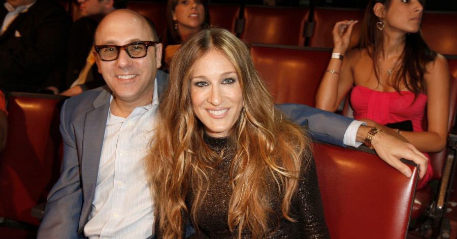 Die Schauspielerin Sarah Jessica Parker (r) und ihr Kollege Willie Garson.