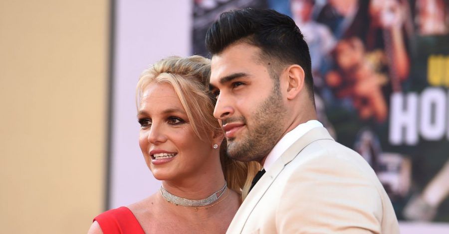 Britney Spears und Sam Asghari 2019 bei der Premiere von "Once Upon a Time in Hollywood" in Los Angeles.