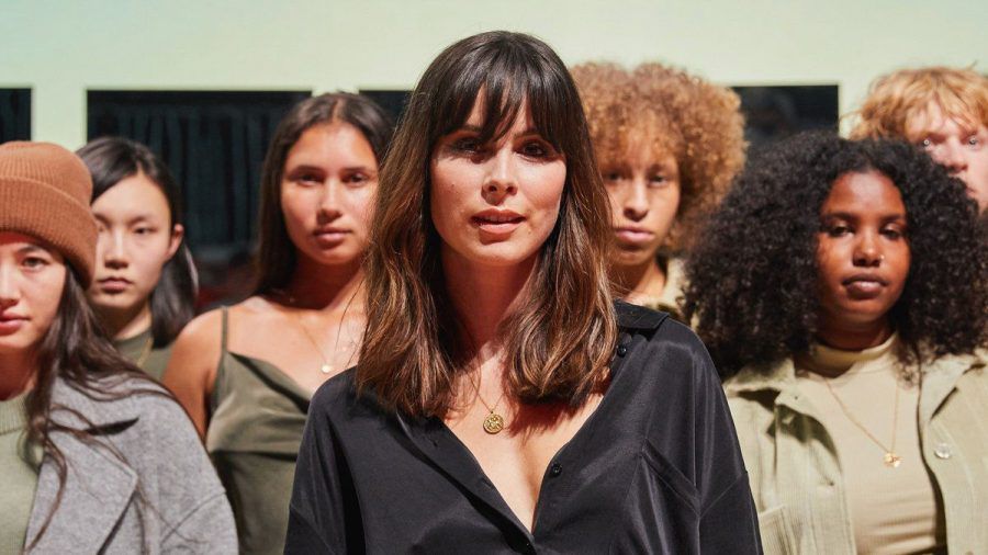 Lena Meyer-Landrut bei der Präsentation ihrer Kollektion am Mittwochabend in Berlin. (ili/spot)