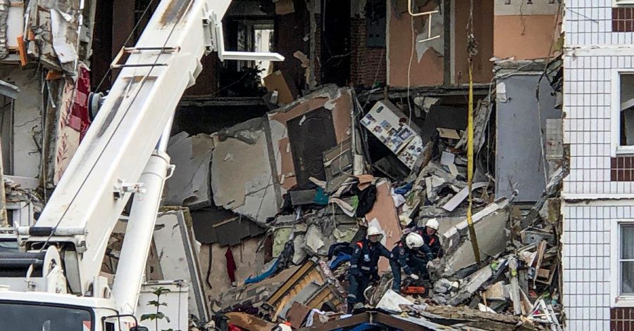 In Noginsk nahe Moskau hat es Anfang September eine Gasexplosion in einem neunstöckigen Wohnhaus gegeben.