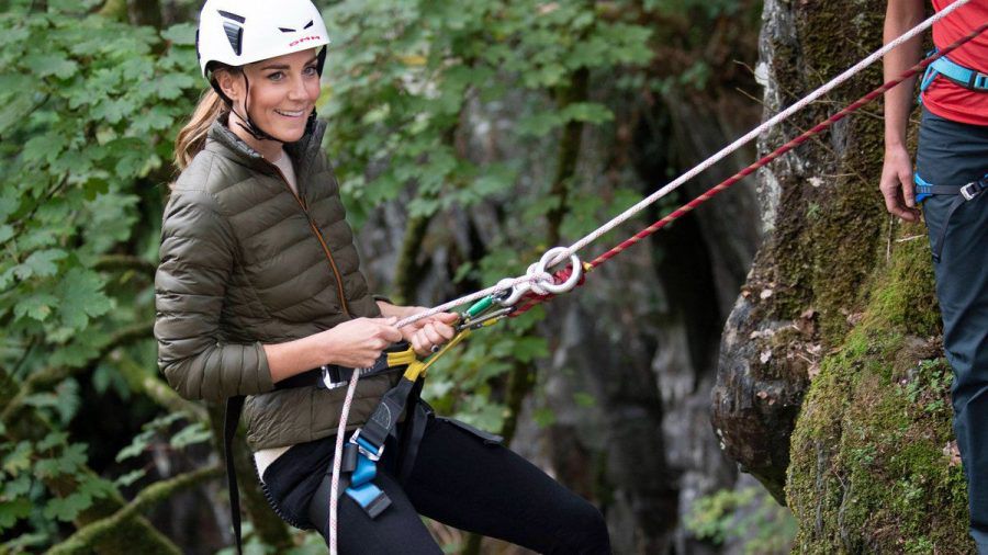 Herzogin Kate bei einer Klettertour in Cumbria. (eee/spot)