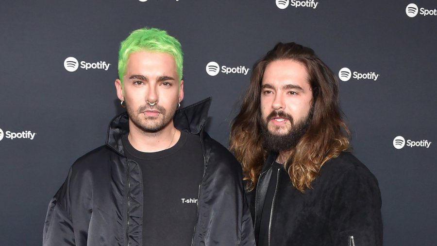 Bill und Tom Kaulitz (v.l.) auf einer Veranstaltung von Spotify im vergangenen Jahr. (wue/spot)