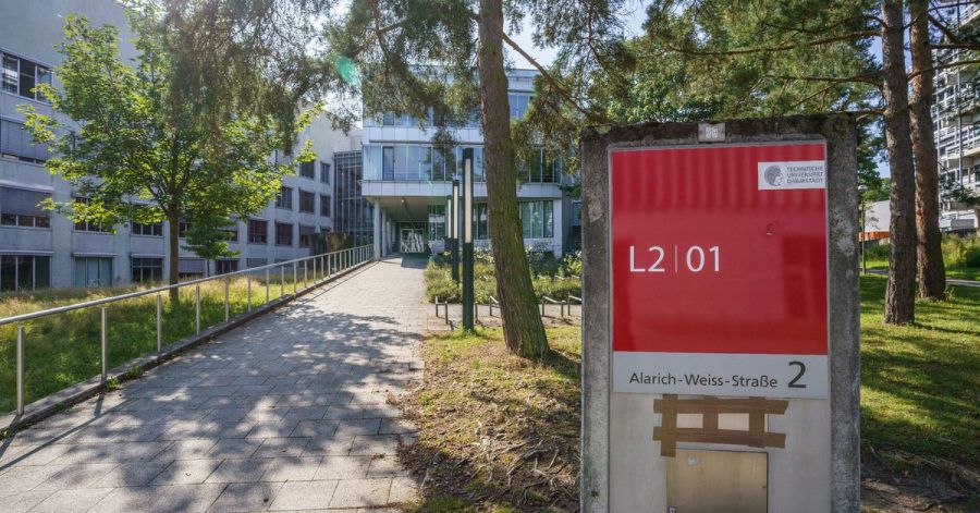 Blick auf den Campus Lichtwiese der TU Darmstadt.