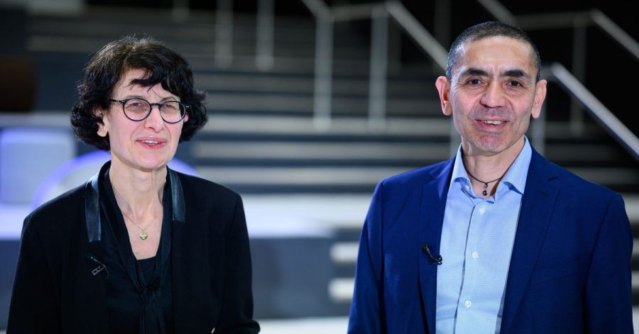 Ugur Sahin und seine Frau Özlem Türeci, die Gründer des Mainzer Corona-Impfstoff-Entwicklers Biontech.