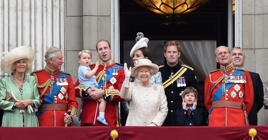 Mitglieder der britischen Königsfamilie im Jahr 2015.
