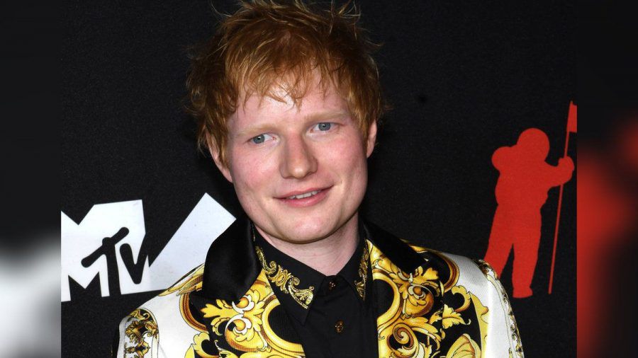 Ed Sheeran erschien farbenfroh gekleidet bei den VMAs 2021 in New York City. (stk/spot)