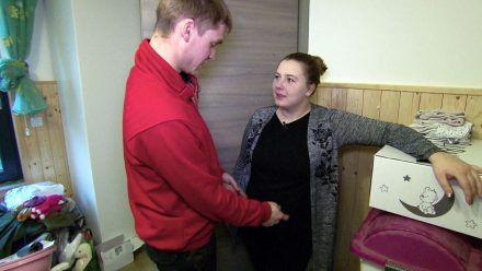 Sarafina Wollny und ihr Peter sind stolz auf ihre Zwillinge