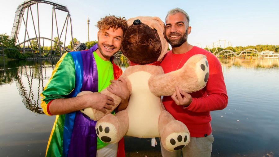 Sam Dylan und Rafi Rachek nach Umzugsstress im Heide Park
