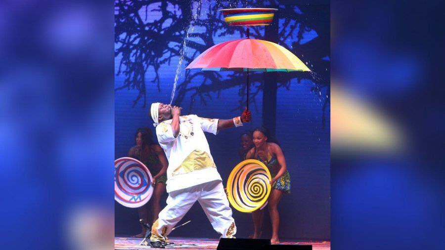 Dickson "Waterman" Oppong erfreute in der Castingshow "Das Supertalent" mit seiner Wasser-Artistik. (ili/spot)
