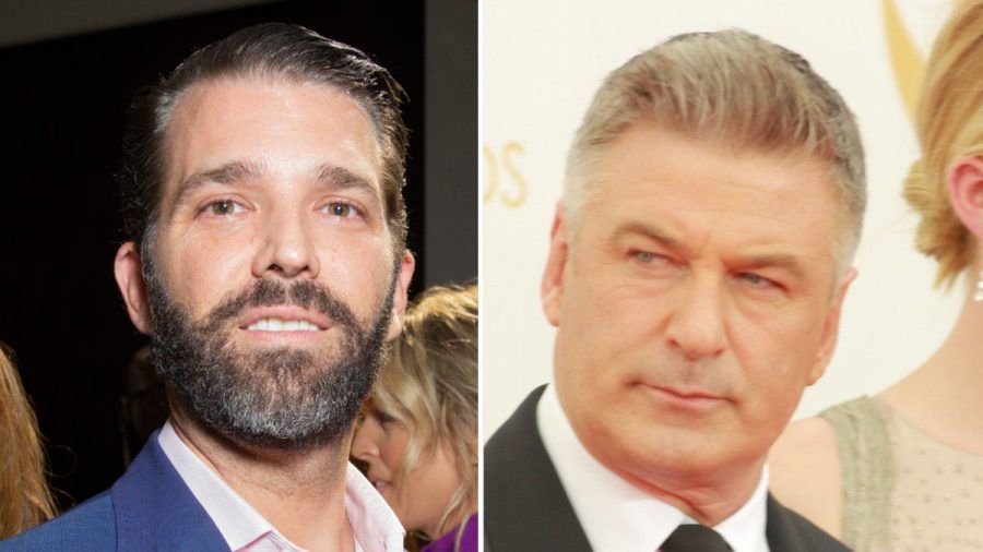 Donald Trump Jr. (li.) verhöhnt Alec Baldwin. (tae/spot)