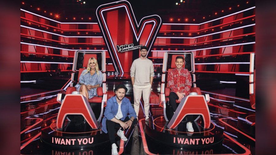 "The Voice of Germany": Sarah Connor, Johannes Oerding, Mark Forster und Nico Santos (v.l.n.r.) (cg/spot)