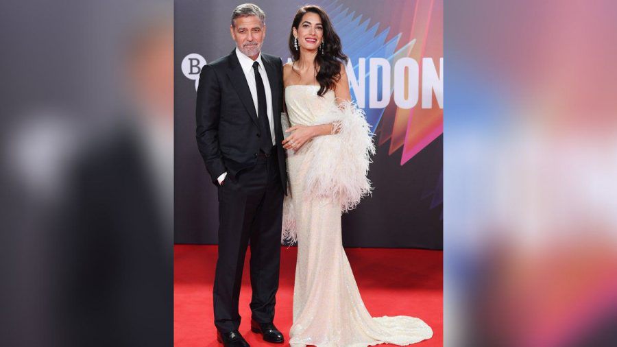 George Clooney und seine Frau Amal am Sonntag beim Londoner Filmfestival. (ili/spot)