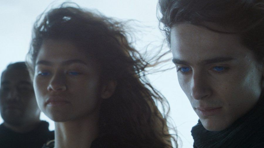 Zendaya als Chani und Timothée Chalamet als Paul Atreides in "Dune". (hub/spot)
