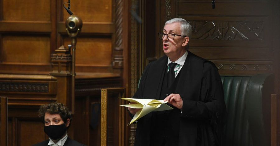 Sir Lindsay Hoyle meldet sich zu Wort.