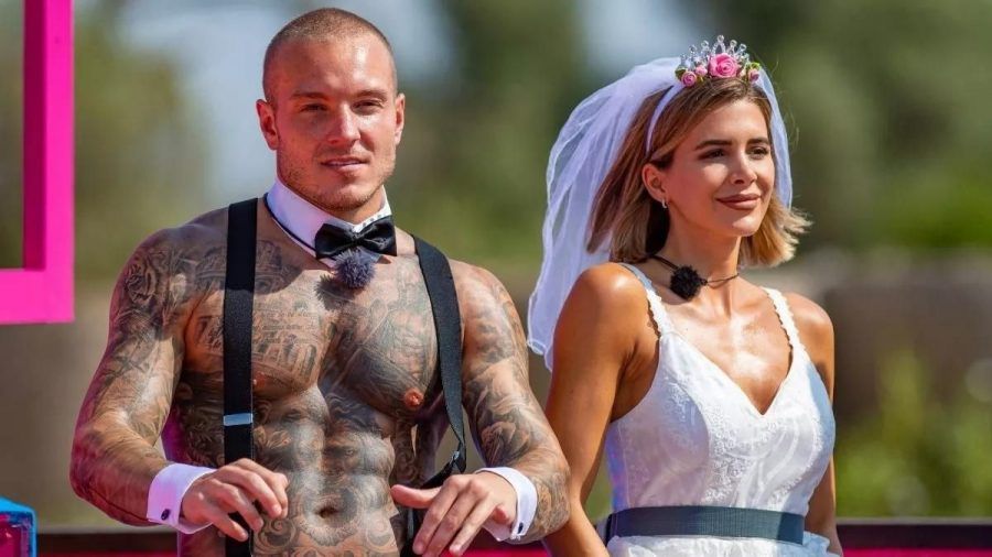 Andrina und Martin während Love Island