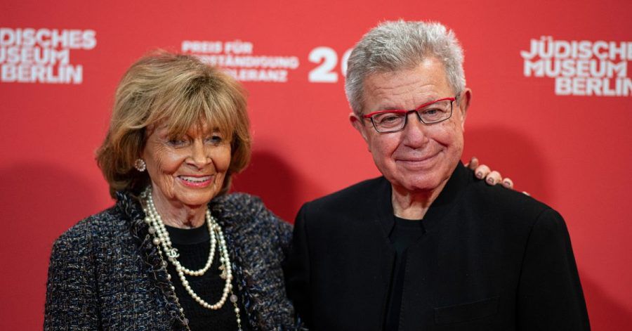 Charlotte Knobloch, Präsidentin der Israelitischen Kultusgemeinde München und Oberbayern, und Daniel Libeskind, Architekt.