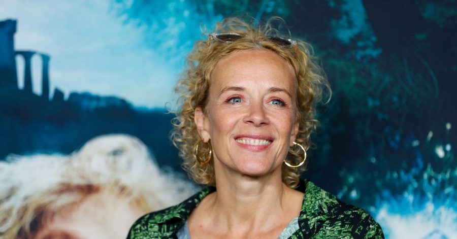 Katja Riemann stellt den Film «Catweazle» in Berlin vor.