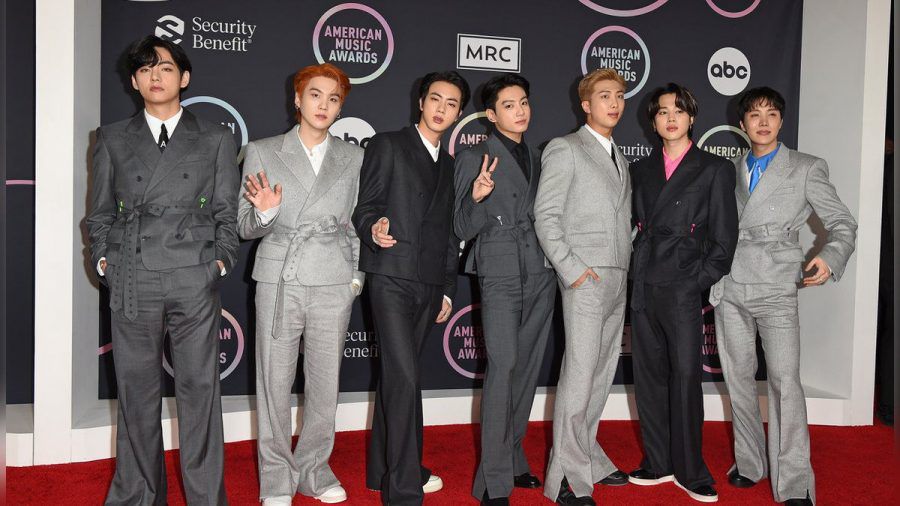 BTS feiern bei den American Music Awards 2021. (hub/spot)