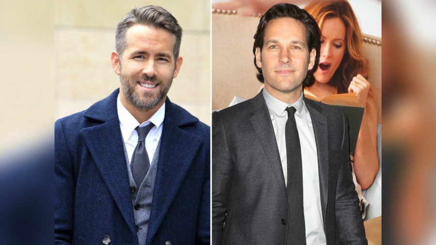 Der "Sexiest Man Alive" aus dem Jahr 2010, Ryan Reynolds (l.) gibt seinem 2021er-Nachfolger Paul Rudd Tipps. (mia/spot)