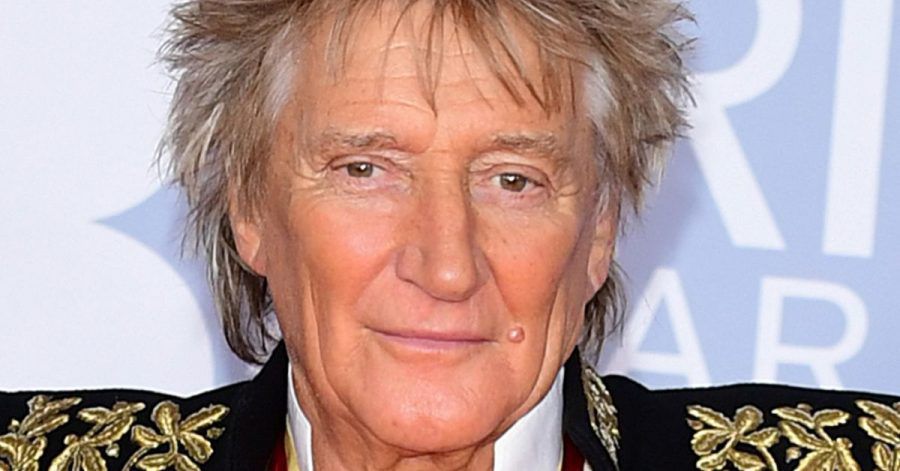 Der schottische Musiker Rod Stewart.