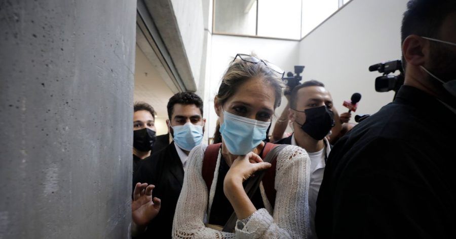 Aya Biran-Nirko, die Tante väterlicherseits des sechsjährigen Eitan Biran, nach einer Anhörung in Tel Aviv.
