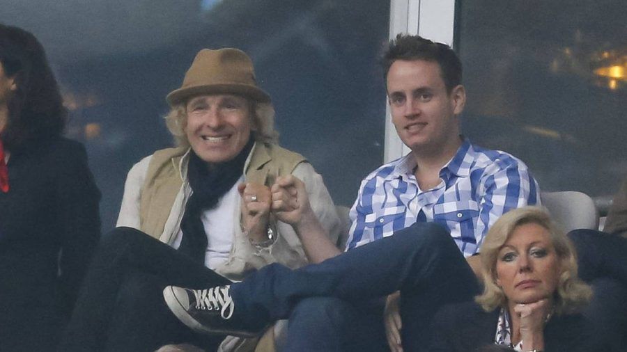 Thomas Gottschalk (l.) und Sohn Tristan 2012 bei einem Fußballspiel in München. (wag/spot)