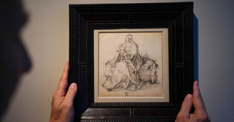 Die bislang unveröffentlichte Feder- und Tuschezeichnung von Albrecht Dürer mit dem Titel «Die Jungfrau mit dem Kind» wird in London gezeigt.