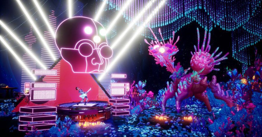 Was ist deine Bühnenpersönlichkeit? In «The Artful Escape» begeben sich Spielerinnen und Spieler auf die Suche.