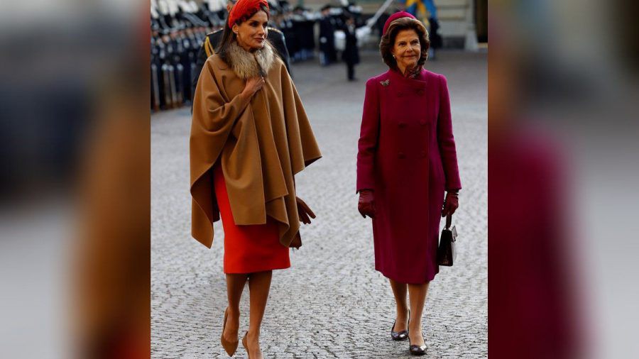 Letizia von Spanien und Silvia von Schweden in Stockholm. (hub/spot)