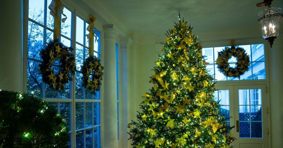 Der Gold Star Tree im Weißen Haus.