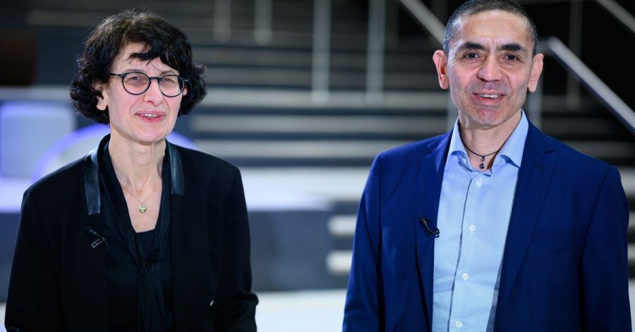 Ugur Sahin und seine Frau Özlem Türeci, die Gründer des Mainzer Corona-Impfstoff-Entwicklers Biontech.