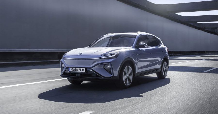 Modernes Design, sportliche Performance: Mit dem Marvel R will sich MG einen Platz in der elektrischen Mittelklasse sichern.