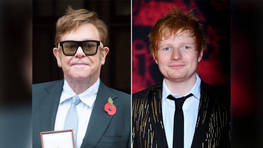 Elton John (l.) und Ed Sheeran machen gemeinsame Sache. (smi/spot)
