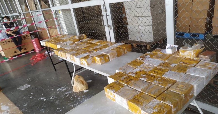 Das sichergestellte Heroin war in Farbeimern versteckt. Geschätzter Markwert: 117 Millionen australischen Dollar (75 Millionen Euro).