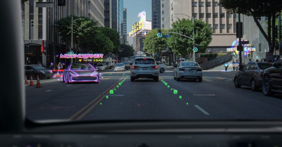 Dreidimensionale Bilder: Auf den Autoscheiben will Wayray künftig viele Infos in Form von Hologrammen sichtbar machen.