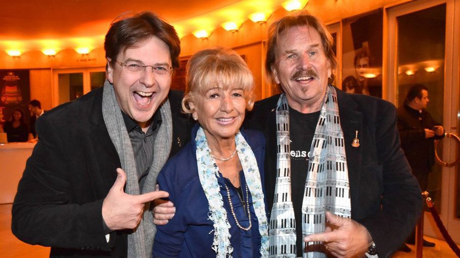 Frank Zander mit seiner Ehefrau Evy und Sohn Marcus