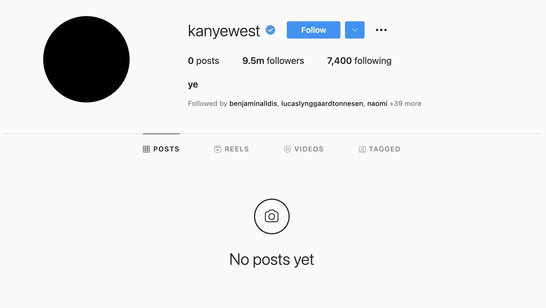 Kanye West löscht alle Bilder bei Instagram, um seine Familie zu retten