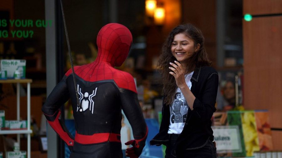 Zendaya und Tom Holland beim Dreh zu „Spider-Man: Far From Home“