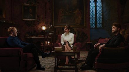 Rupert Grint, Emma Watson und Daniel Radcliffe im "Harry Potter"-Special. (mia/spot)