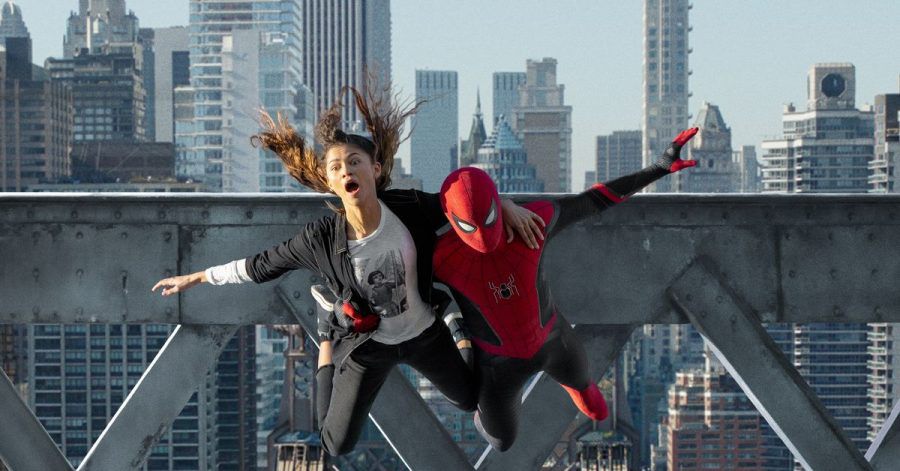 Tom Holland als Spider-Man und Zendaya als MJ in einer Szene aus dem Film «Spider-Man 3: No Way Home».