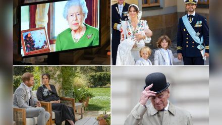 Von Harry und Meghans Skandal-Interview über Prinz Philips Tod und Sorgen um die Queen bis zu Royal-Babys: 2021 ist in den Königshäusern viel passiert. (ncz/spot)