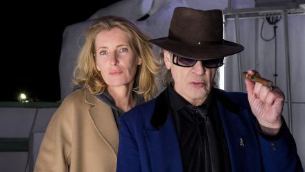 "Tatort: Alles kommt zurück": Charlotte Lindholm (Maria Furtwängler) und Udo Lindenberg treffen aufeinander. (amw/spot)