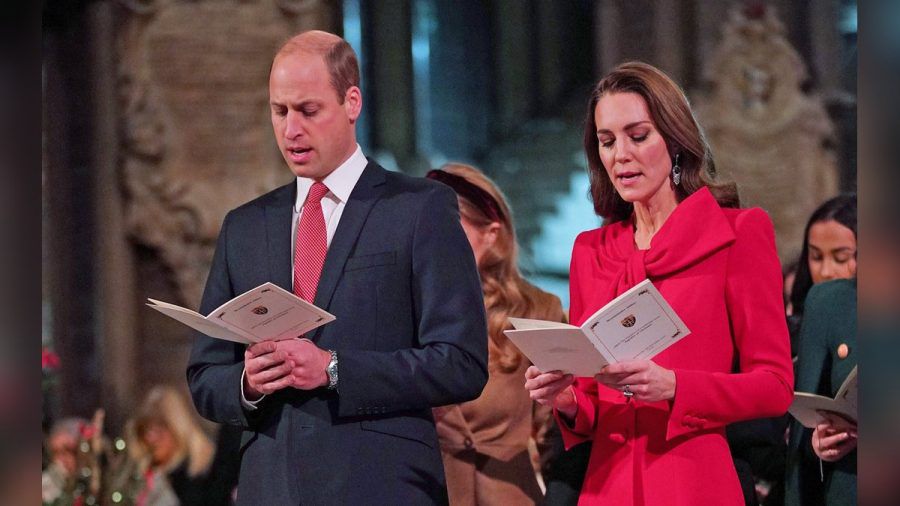 William und Kate beim Weihnachtssingen in der Westminster Abbey. (smi/spot)